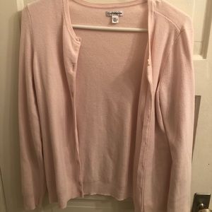 S Baby Pink Croft & Barrow Cardigan